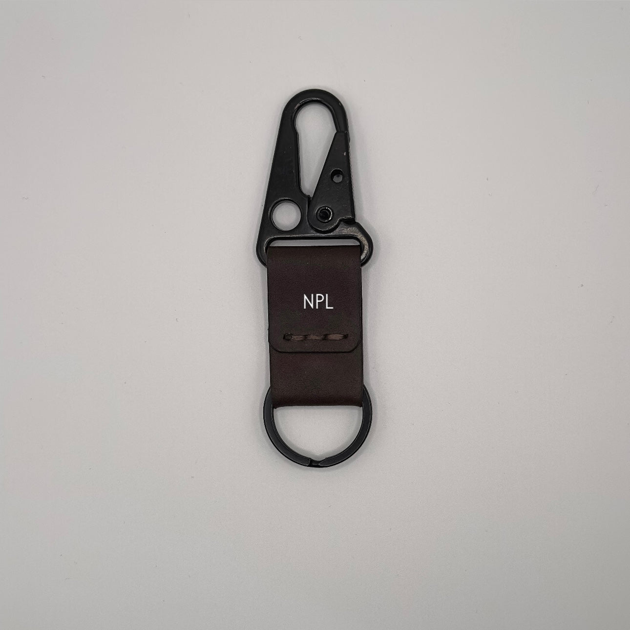Lockson Pueblo Leather Clip Keychain | Dark Brown