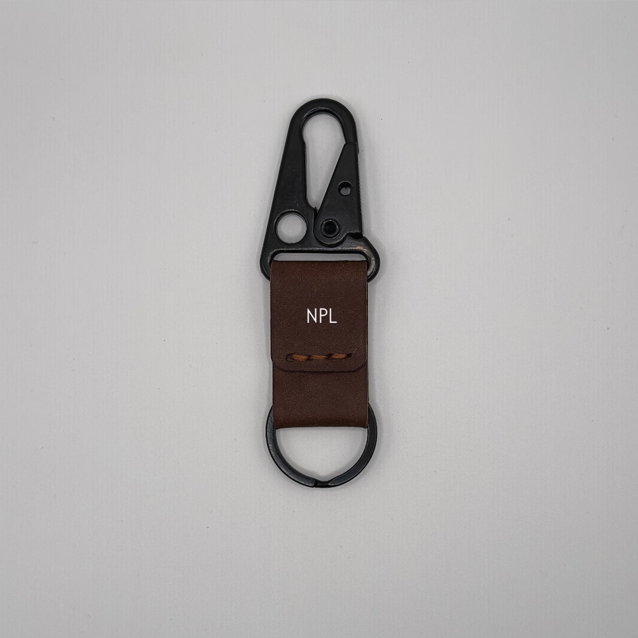 Lockson Pueblo Leather Clip Keychain | Walnut Brown