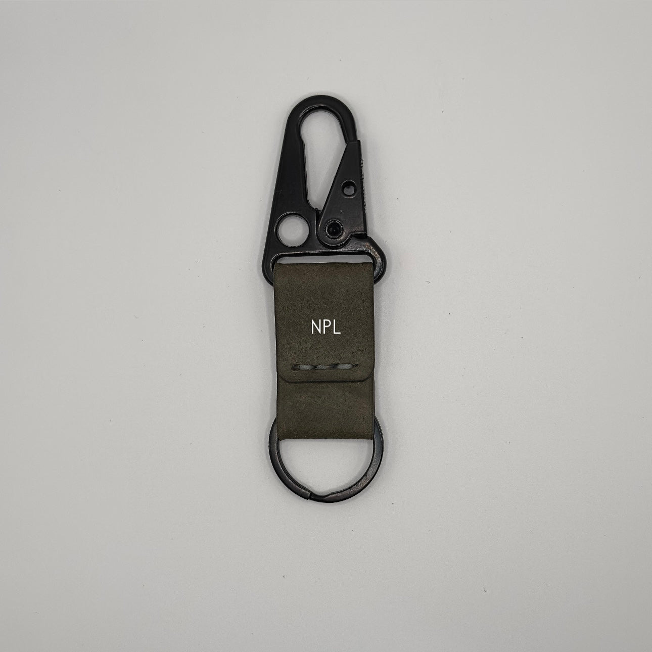 Lockson Pueblo Leather Clip Keychain | Sage Green