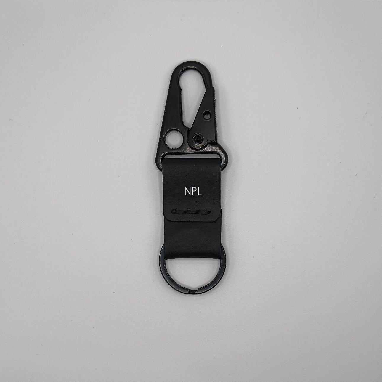Lockson Pueblo Leather Clip Keychain | Majestic Black