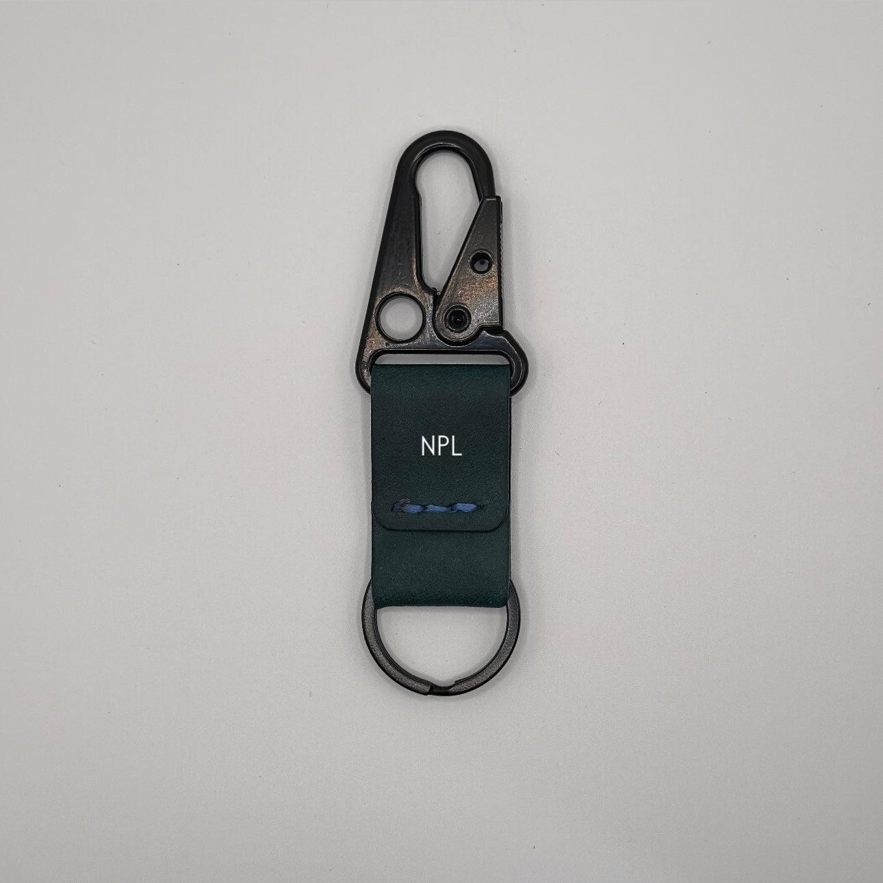 Lockson Pueblo Leather Clip Keychain | Ortensia Blue