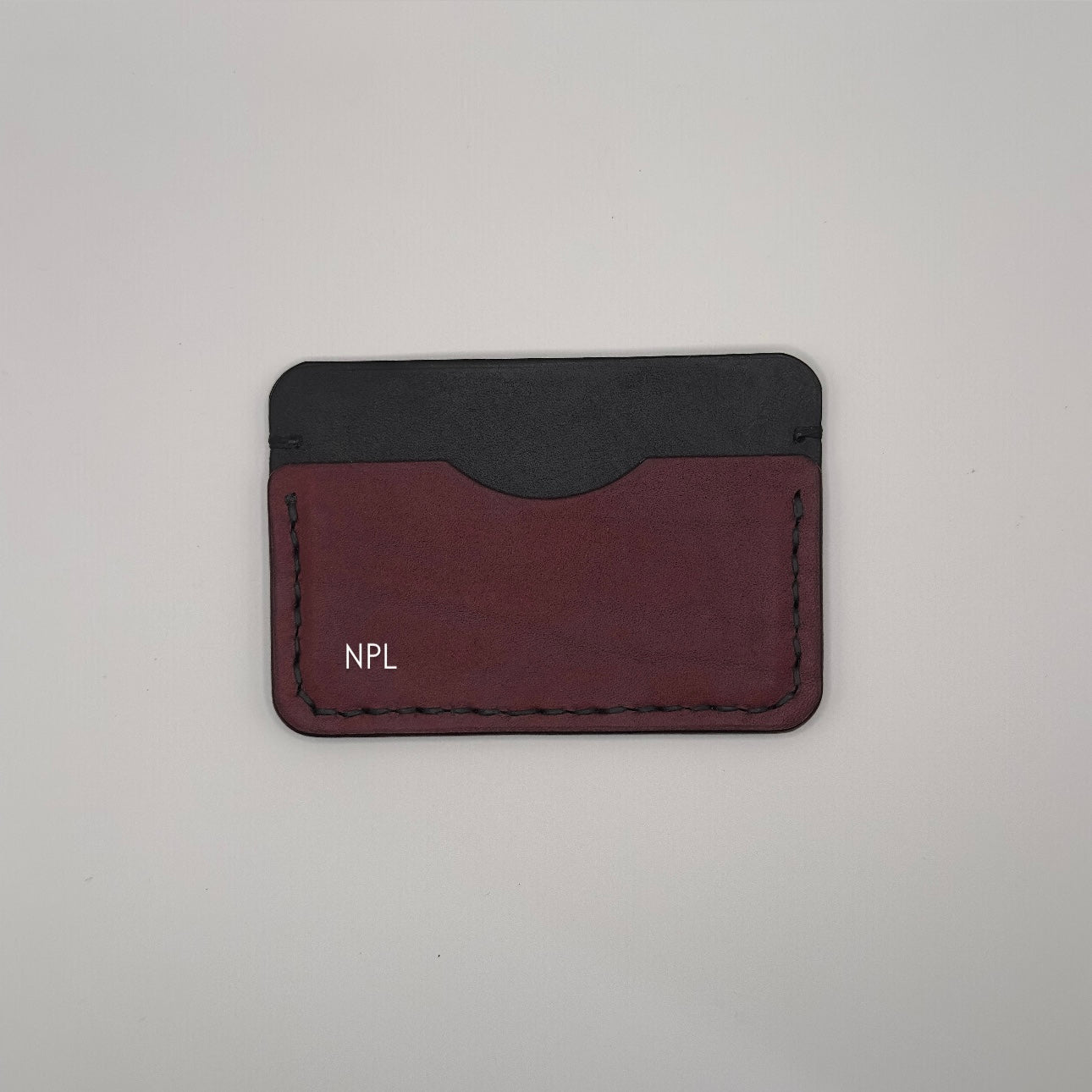 Paulson Pueblo Leather Card Wallet | Black Red