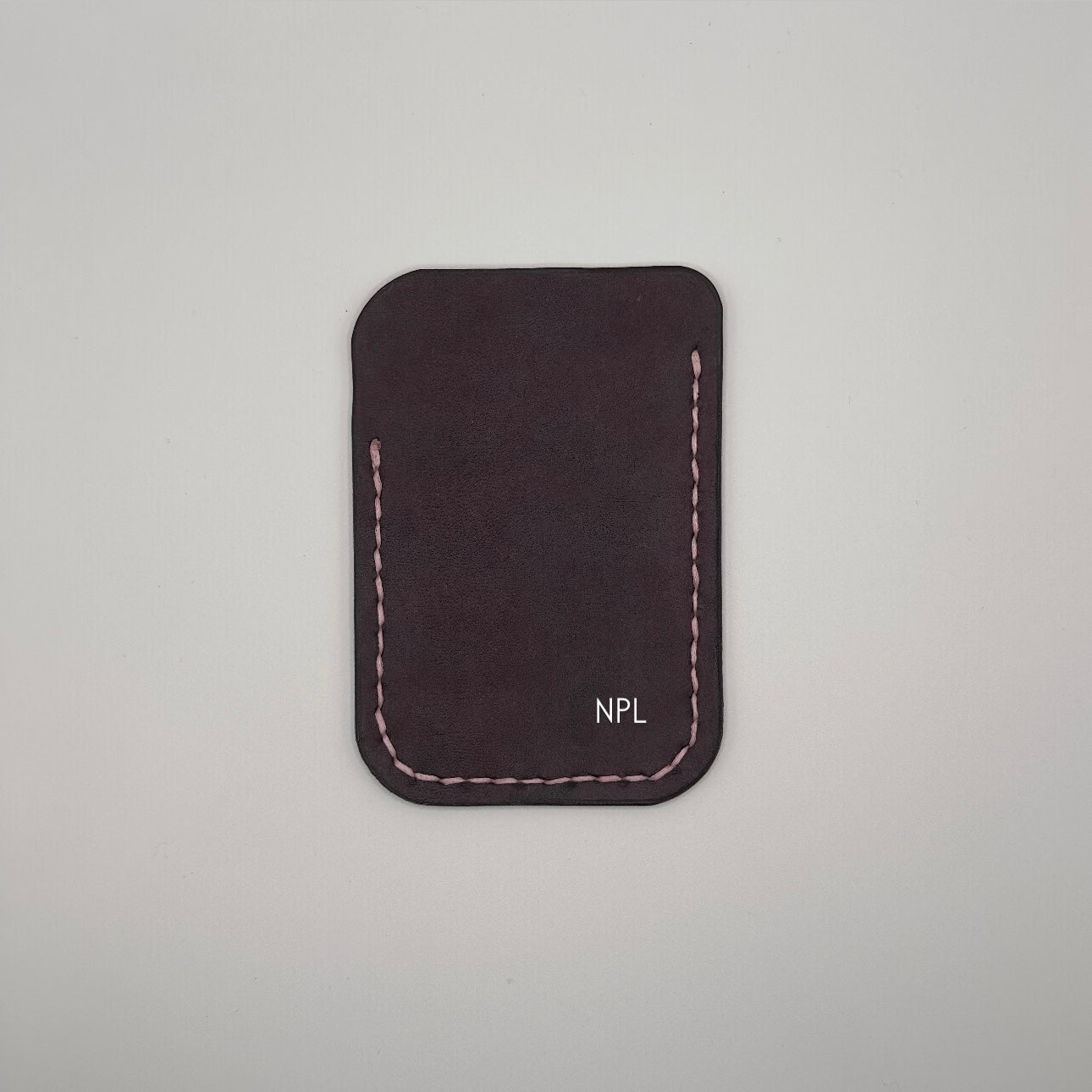personalized handmade leather wallet
