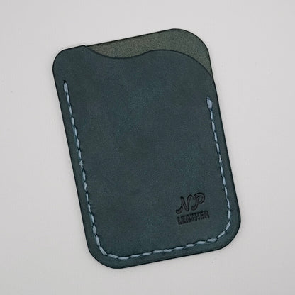 Waveson Pueblo Leather Card Wallet | Ortensia Blue
