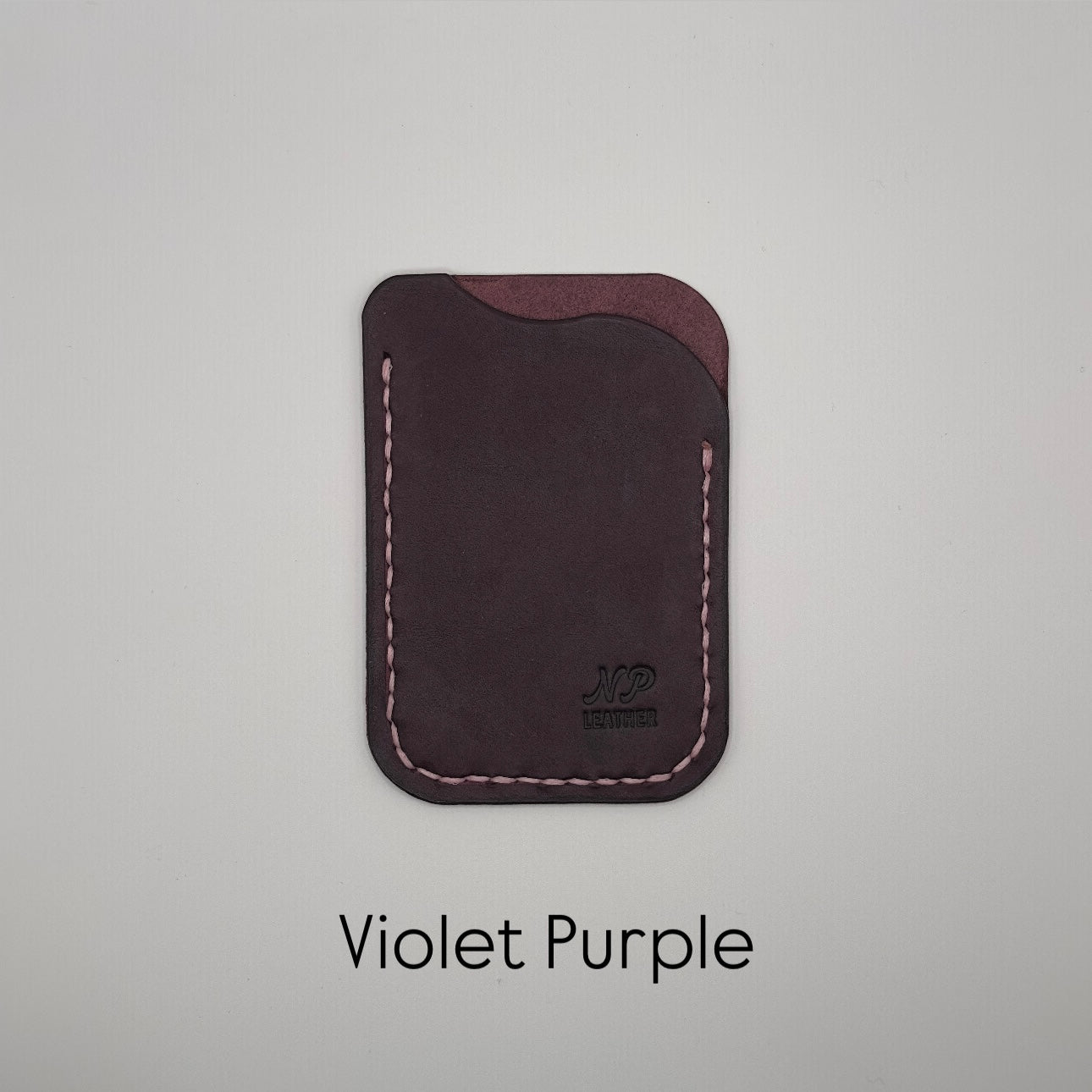violet purple pueblo leather wallet