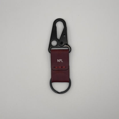 Lockson Pueblo Leather Clip Keychain | Bordeaux Red