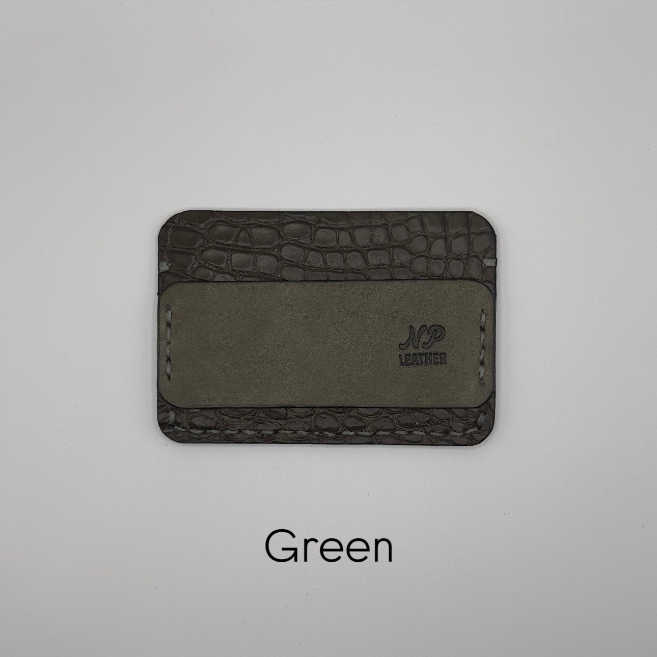 green alligator wallet