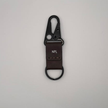 Lockson Pueblo Leather Clip Keychain | Dark Brown