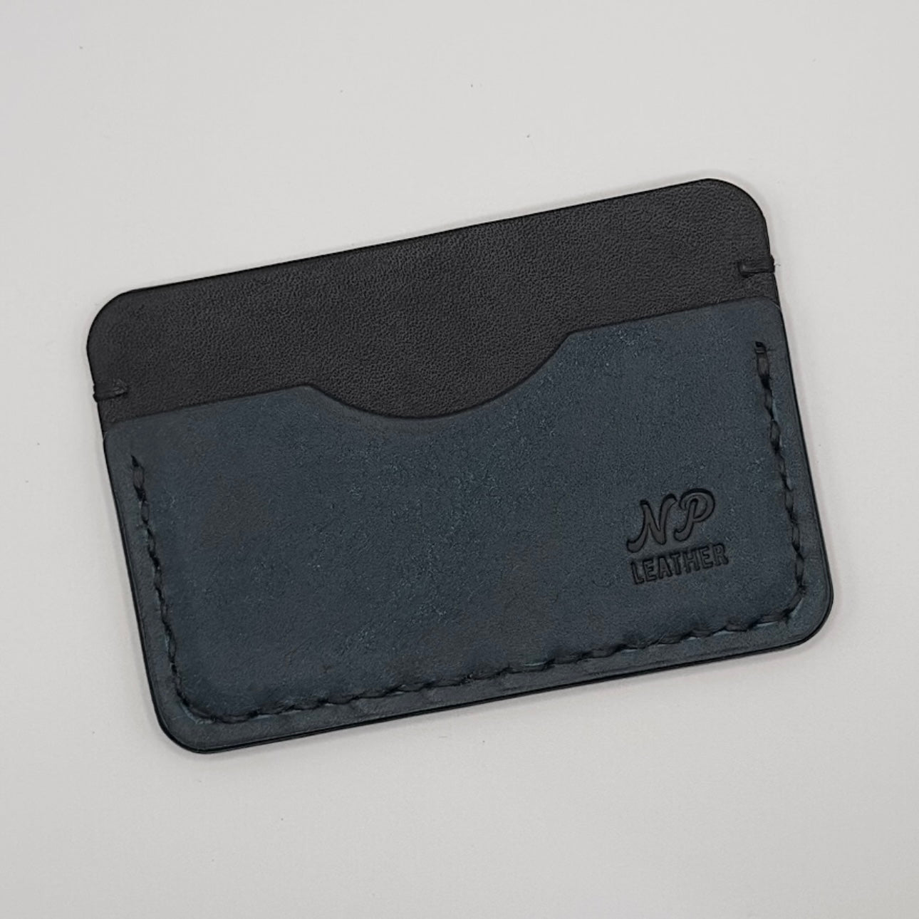 Paulson Pueblo Leather Card Wallet | Black Blue