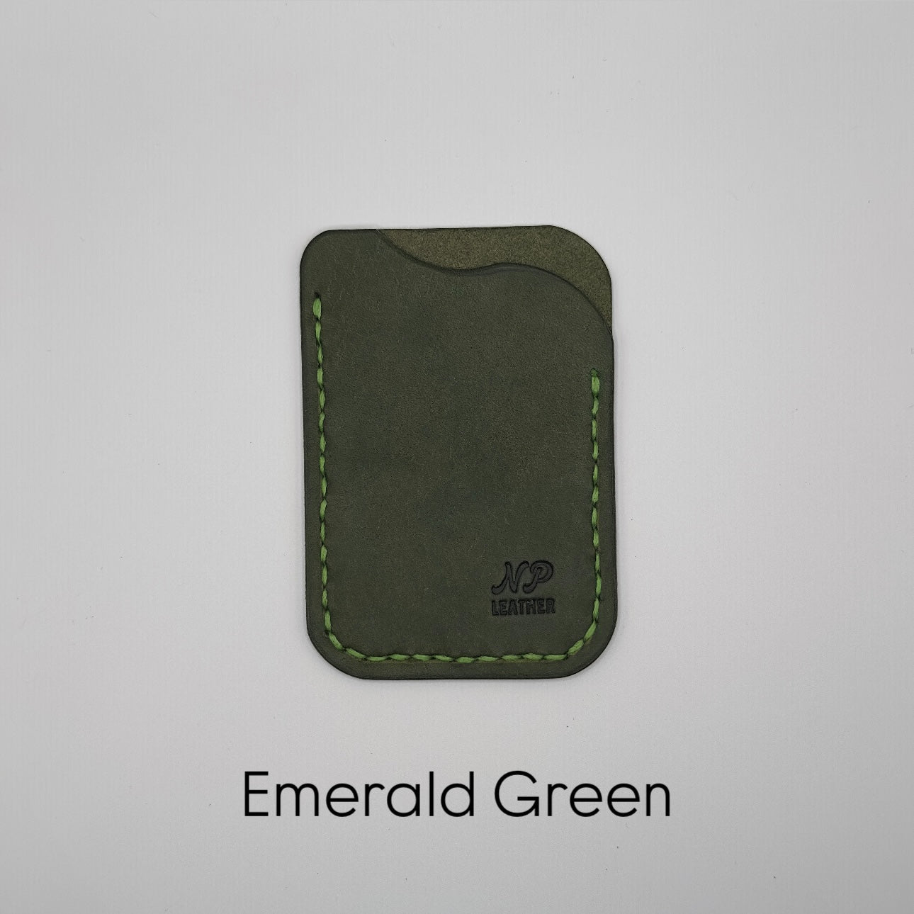 emerald green pueblo leather wallet