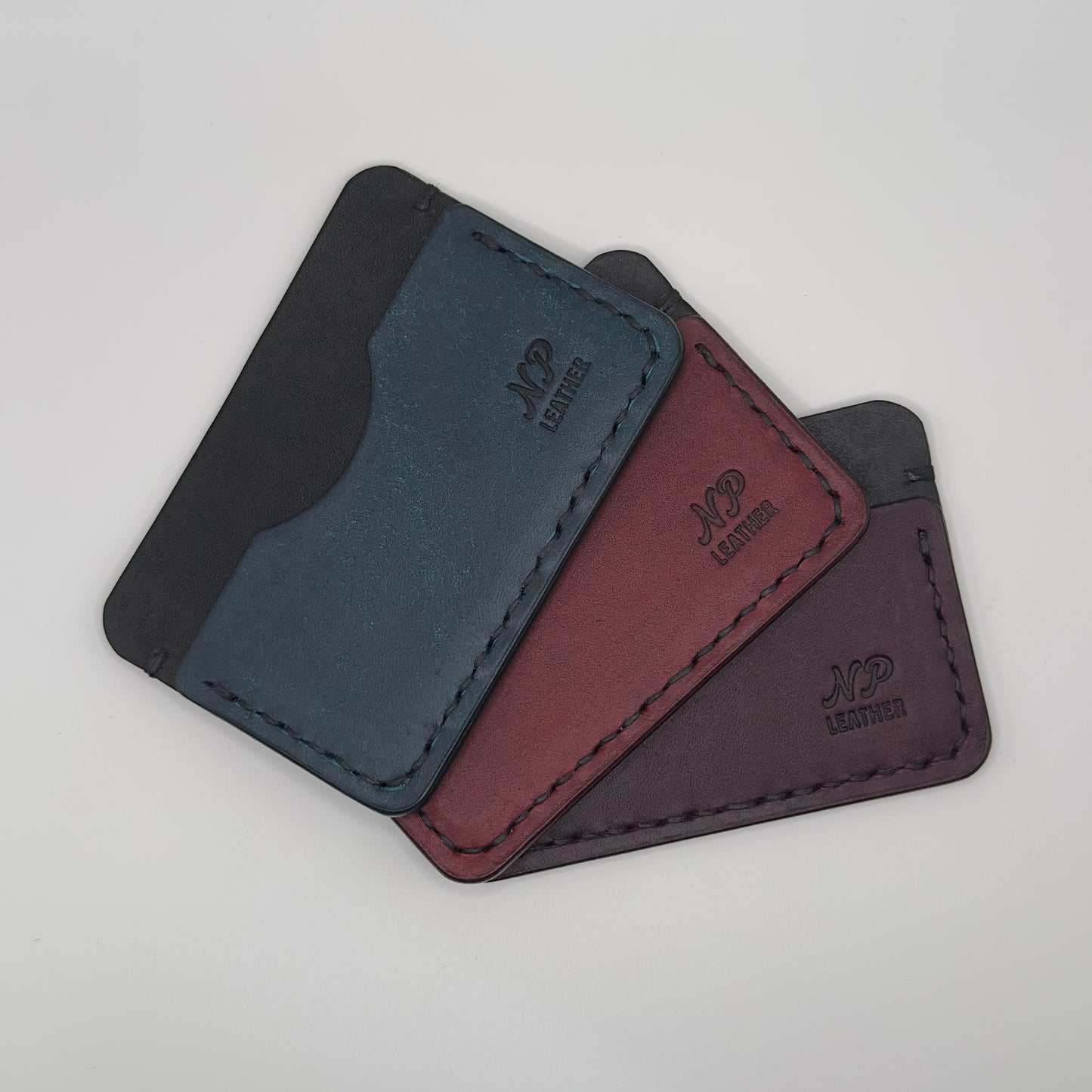Paulson Pueblo Leather Card Wallet | Black Red