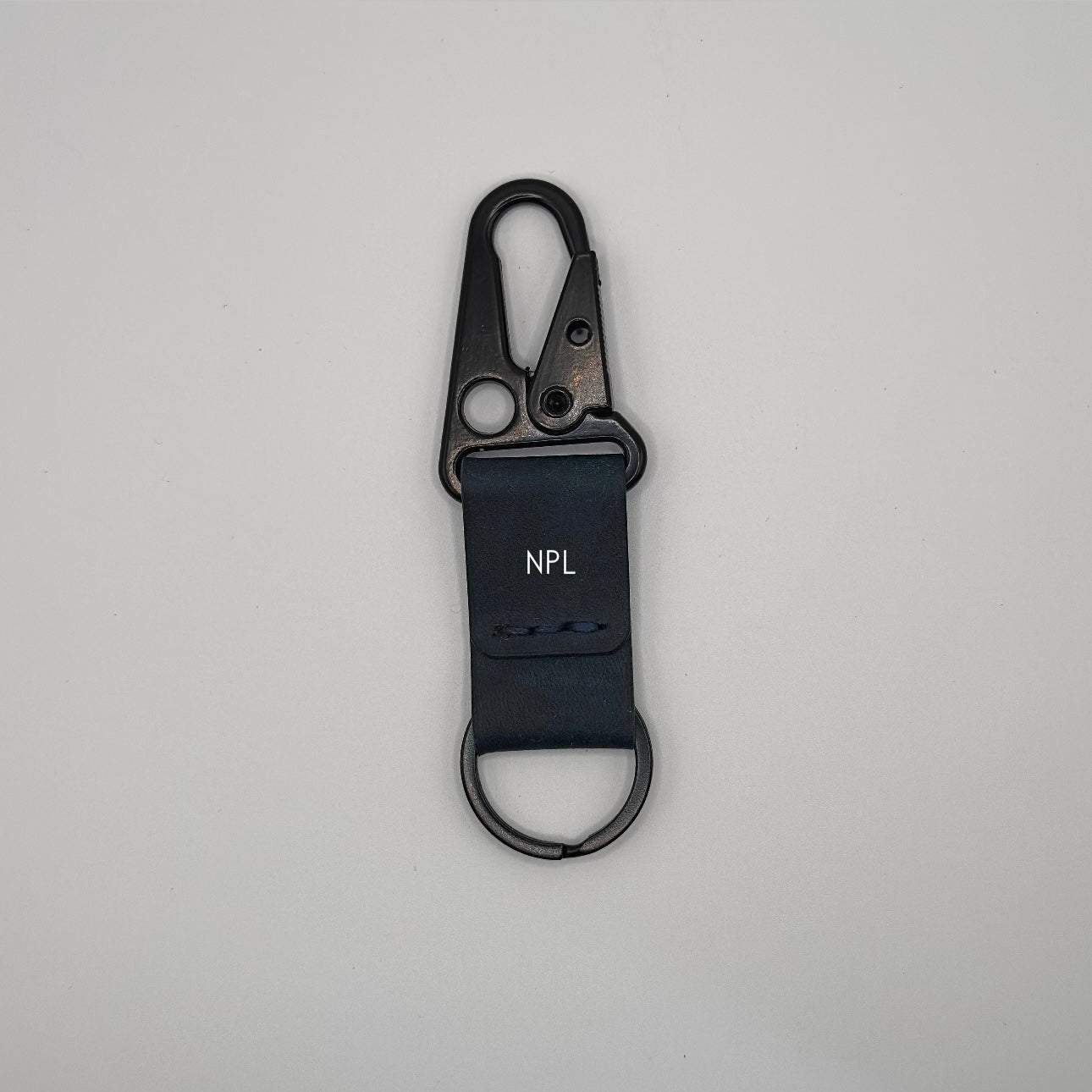 Lockson Pueblo Leather Clip Keychain | Sapphire Blue
