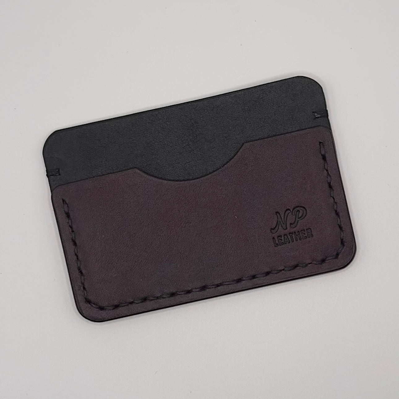 Paulson Pueblo Leather Card Wallet | Black Purple