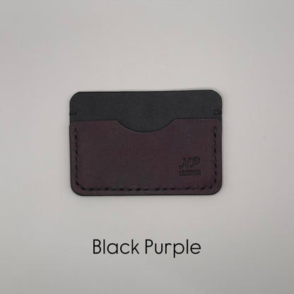Paulson Pueblo Leather Card Wallet | Black Red