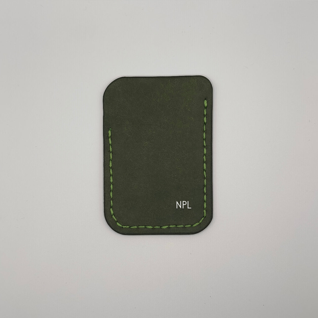 personalized handmade leather wallet