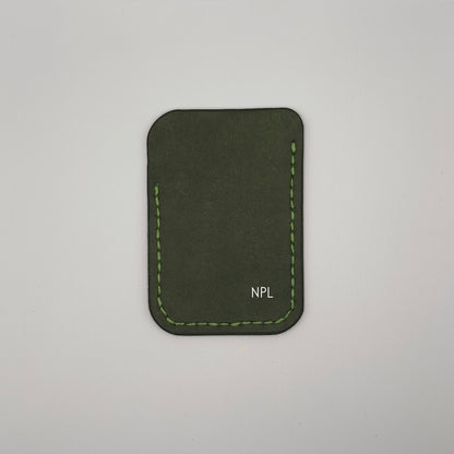 personalized handmade leather wallet