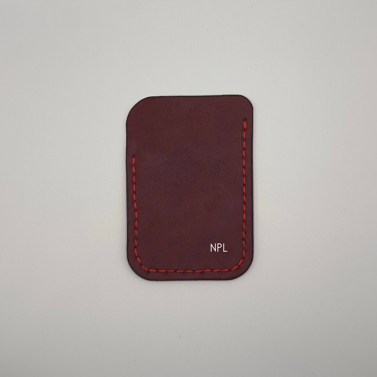 personalized handmade leather wallet