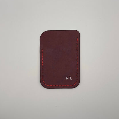 personalized handmade leather wallet