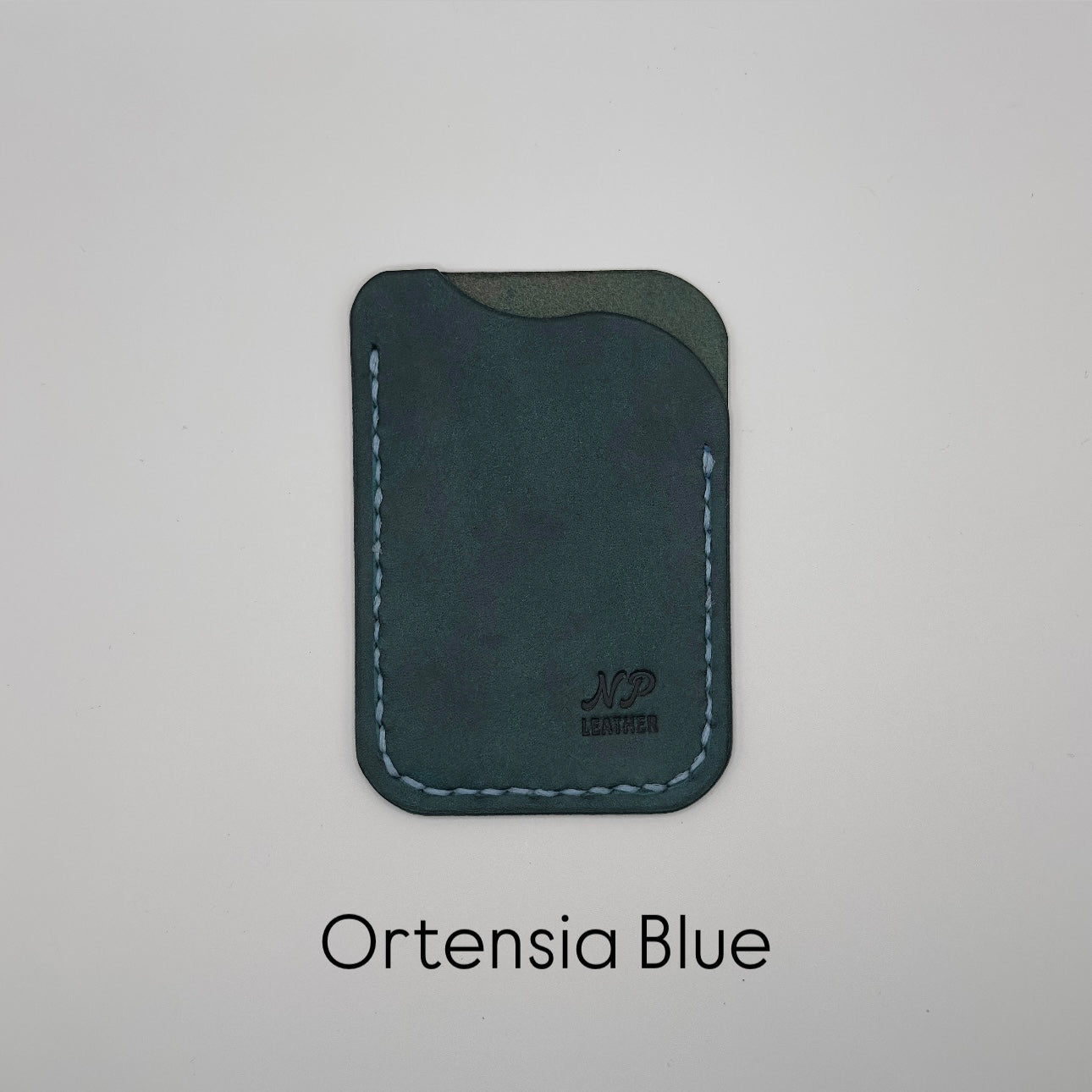 ortensia blue pueblo leather wallet