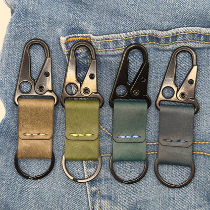 Lockson Pueblo Leather Clip Keychain | Ortensia Blue