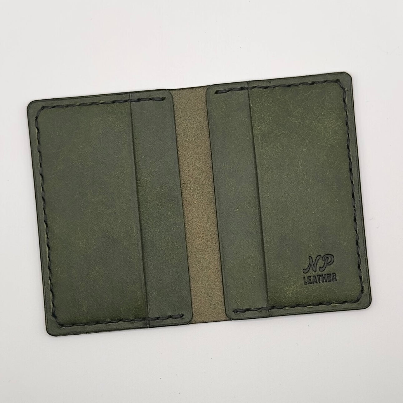Davison Pueblo Leather Bifold Wallet | Emerald Green