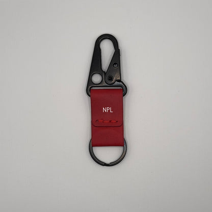 Lockson Pueblo Leather Clip Keychain | Scarlet Red