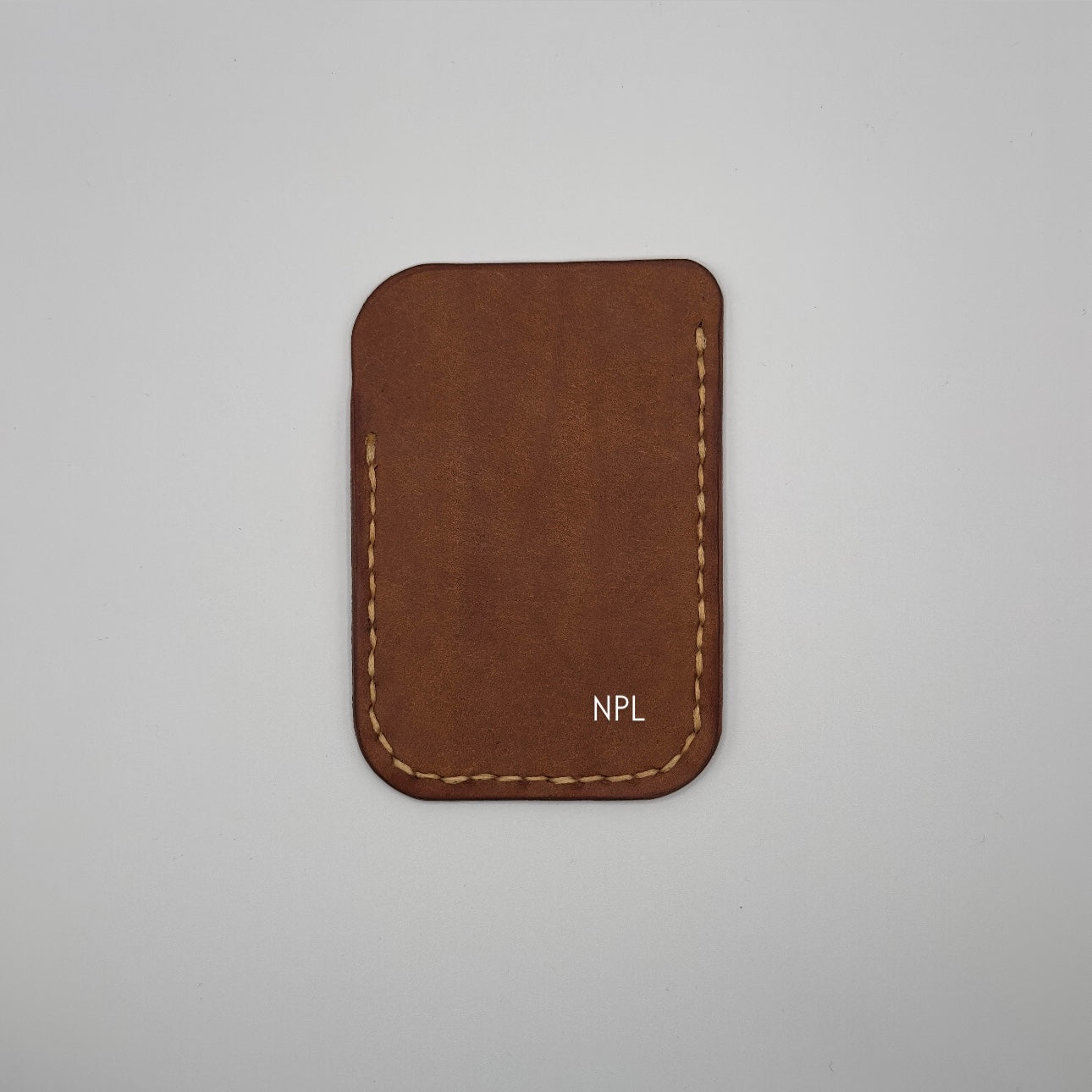 personalized handmade leather wallet