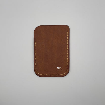 personalized handmade leather wallet