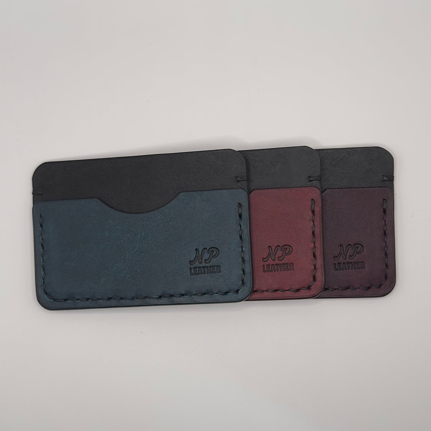 Paulson Pueblo Leather Card Wallet | Black Red