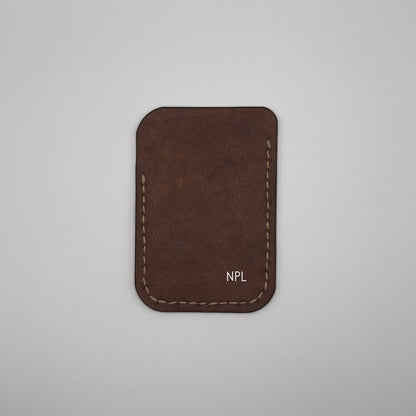 Waveson Pueblo Leather Card Wallet | Walnut Brown