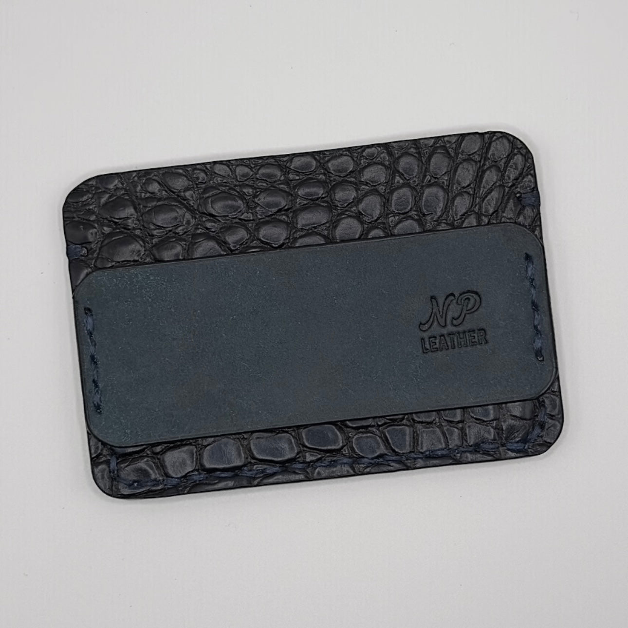Eleison Pueblo Leather Alligator Wallet | Blue