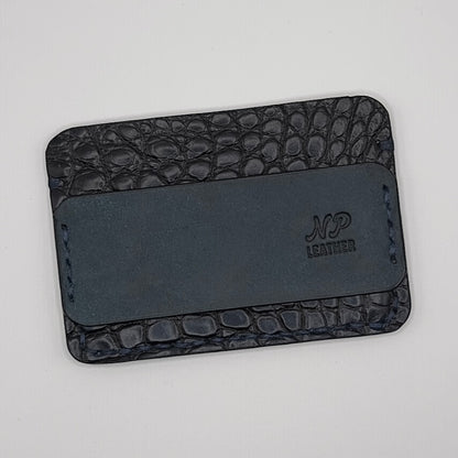 Eleison Pueblo Leather Alligator Wallet | Blue