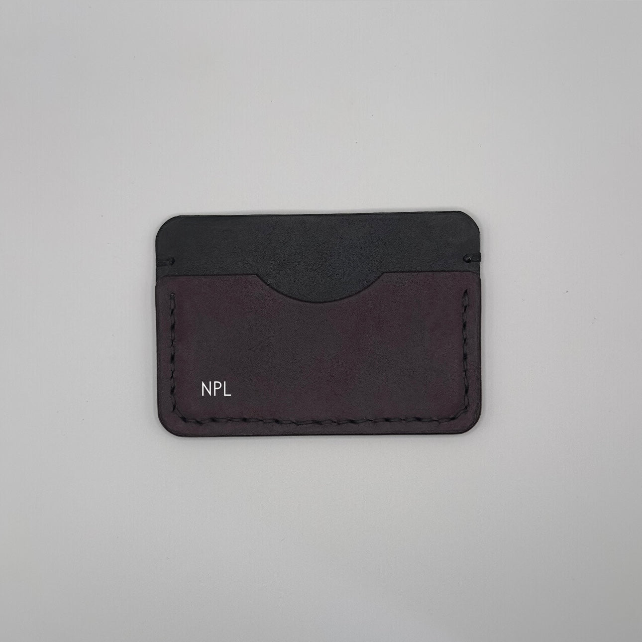 Paulson Pueblo Leather Card Wallet | Black Purple