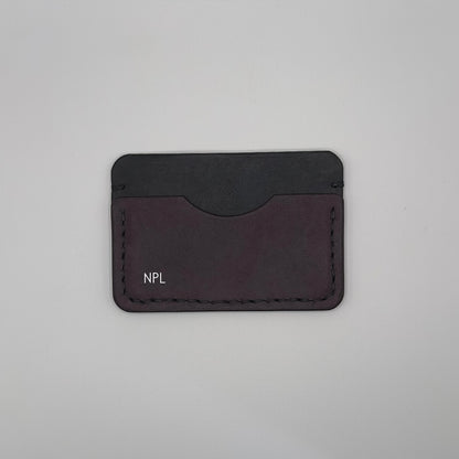 Paulson Pueblo Leather Card Wallet | Black Purple