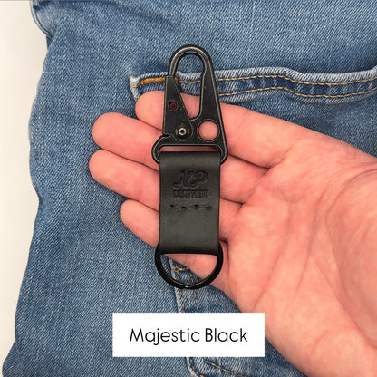 Lockson Pueblo Leather Clip Keychain | Walnut Brown