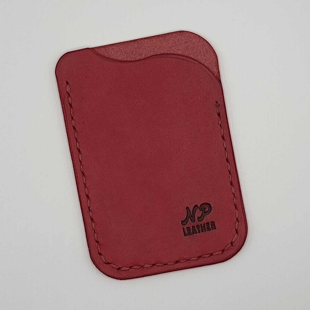 Waveson Pueblo Leather Card Wallet | Scarlet Red
