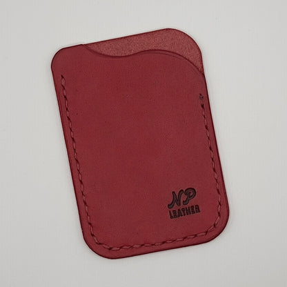 Waveson Pueblo Leather Card Wallet | Scarlet Red