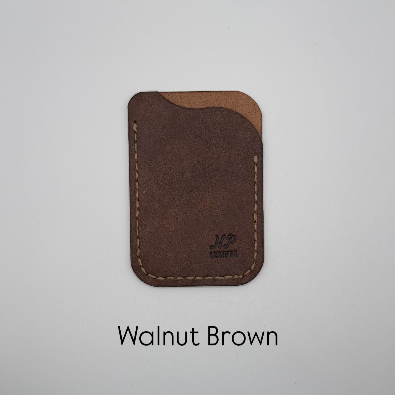 walnut brown pueblo leather wallet