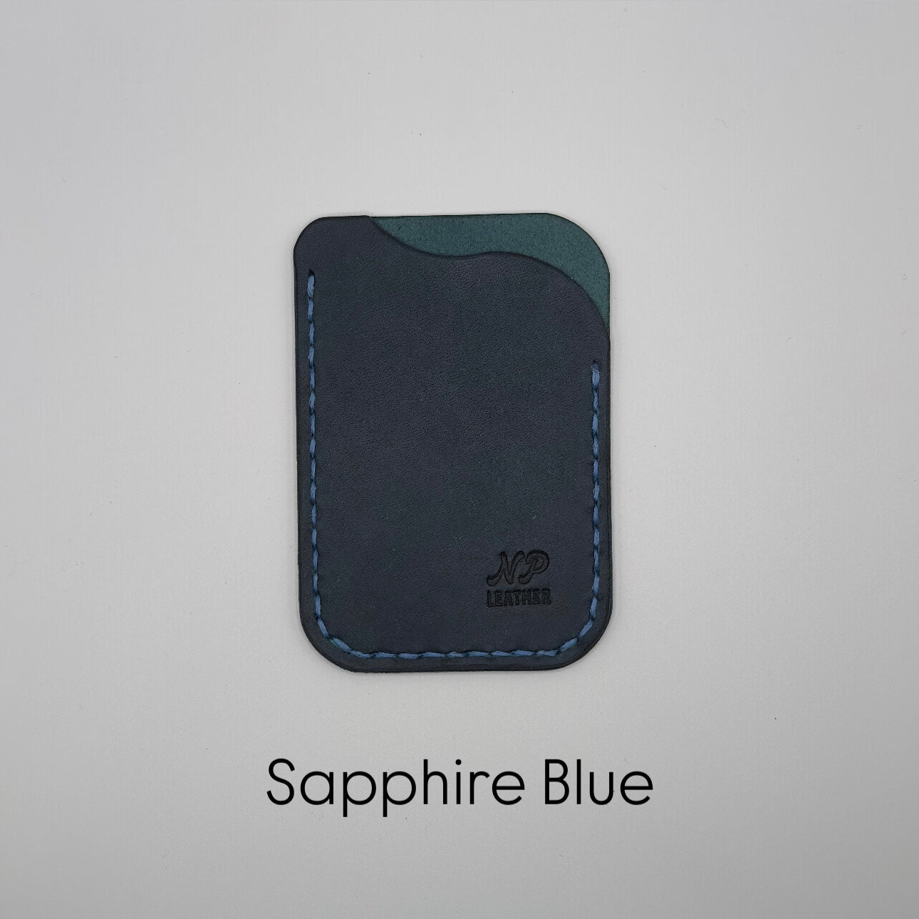 sapphire blue pueblo leather wallet