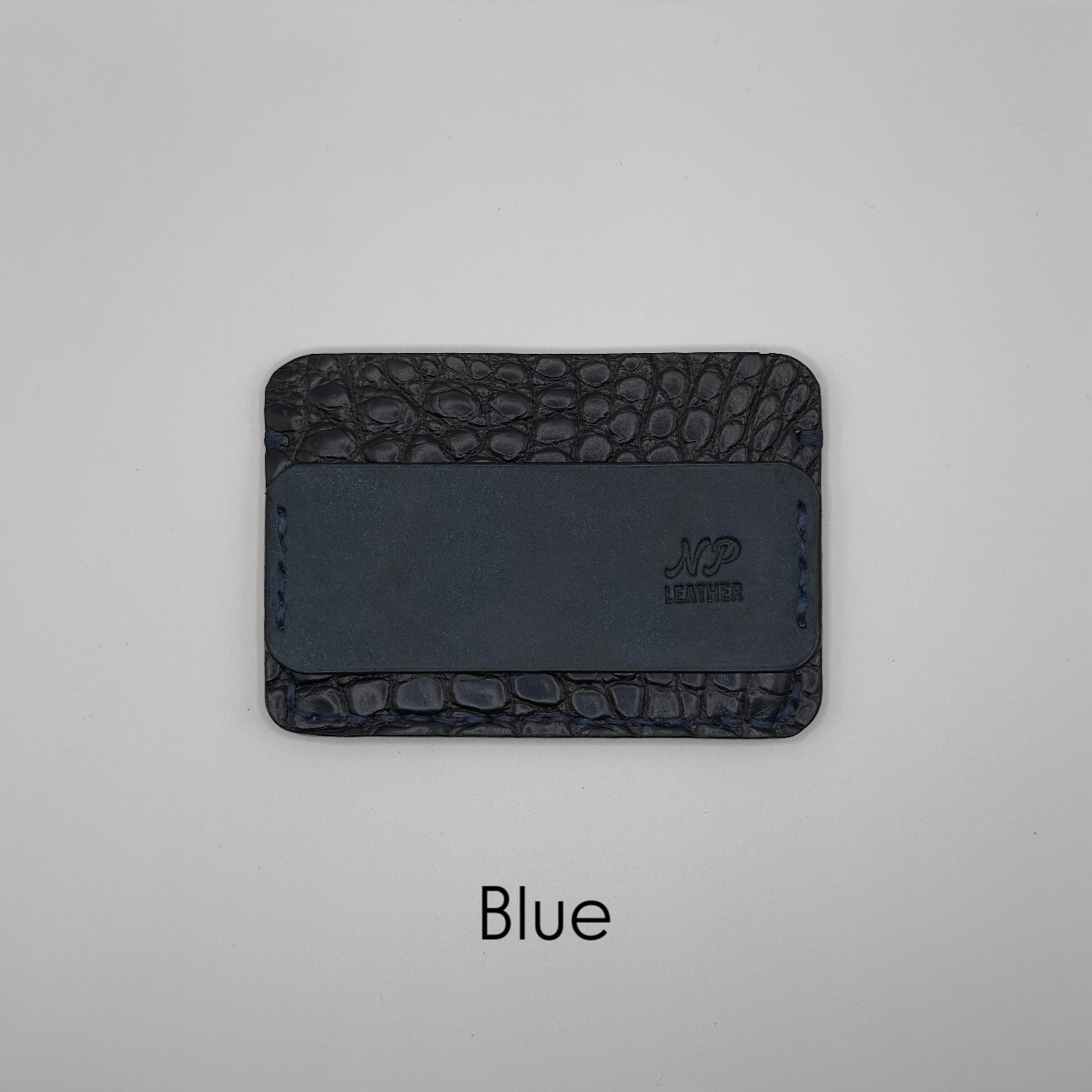 blue alligator wallet