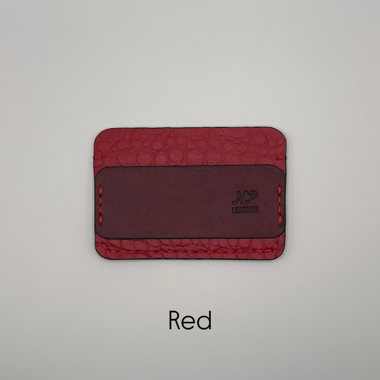 red alligator wallet