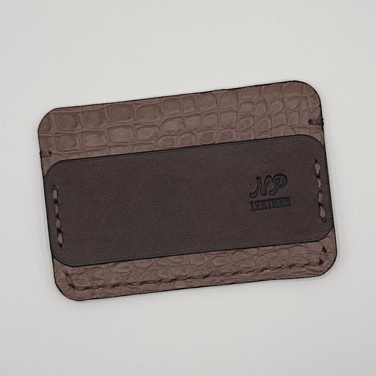 Eleison Pueblo Leather Alligator Wallet | Brown