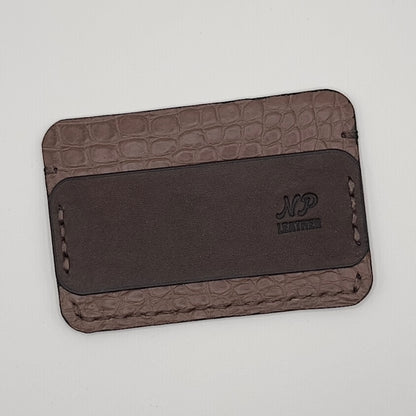 Eleison Pueblo Leather Alligator Wallet | Brown