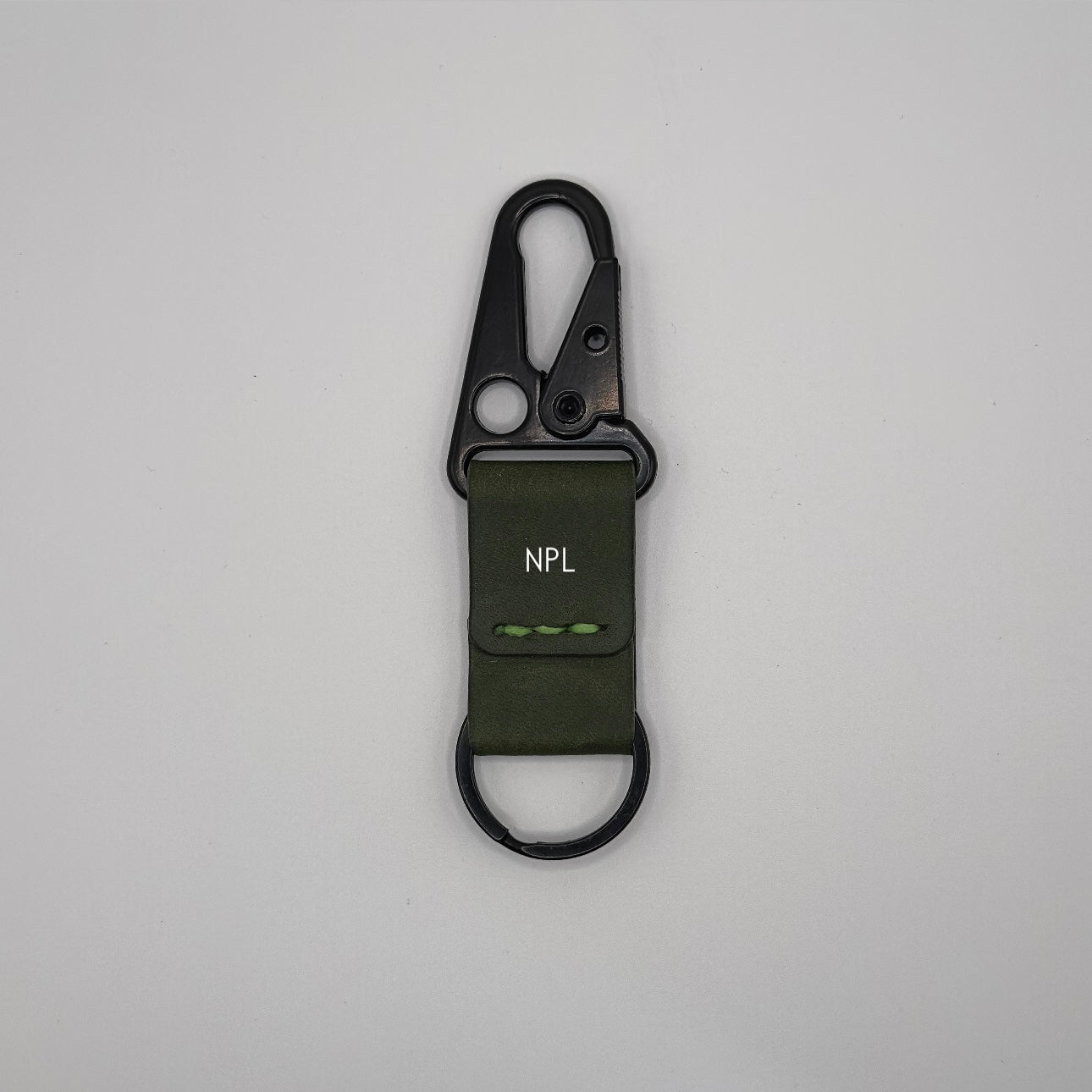 Lockson Pueblo Leather Clip Keychain | Emerald Green