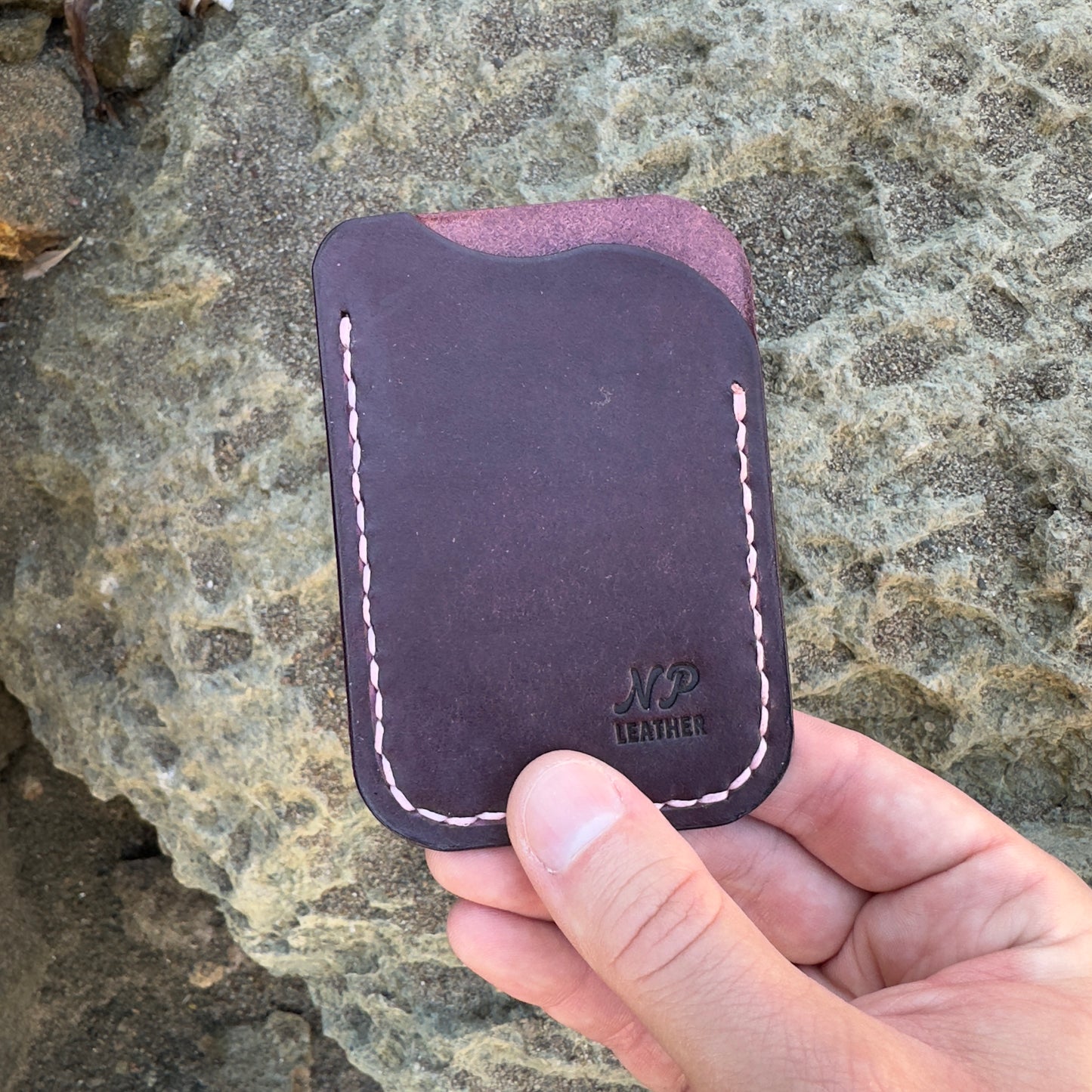 EDC Waveson Pueblo Leather Card Wallet | Violet Purple
