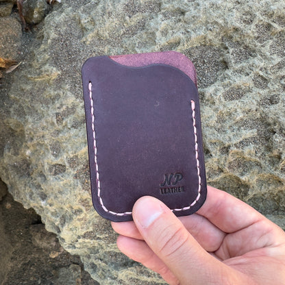 EDC Waveson Pueblo Leather Card Wallet | Violet Purple