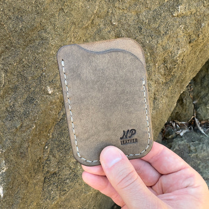 Waveson Pueblo Leather Card Wallet | Sage Green
