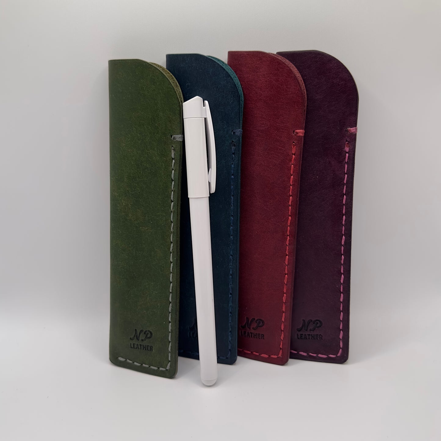 Inkson Pueblo Leather Pen Holder Pouch | Red