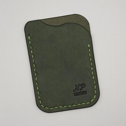 Waveson Pueblo Leather Card Wallet | Emerald Green