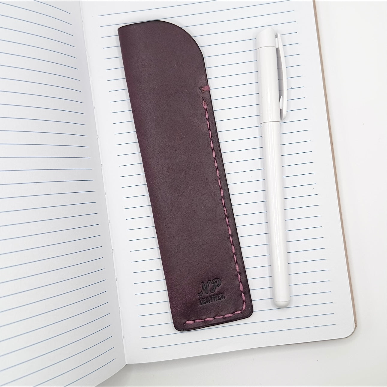 Inkson Pueblo Leather Pen Holder Pouch | Purple